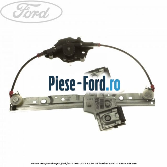 Macara usa spate dreapta Ford Fiesta 2013-2017 1.4 97 cai benzina #064E4E3D0B