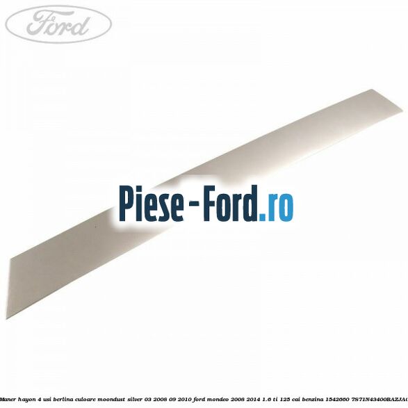 Maner fata usa stanga cromat Ford Mondeo 2008-2014 1.6 Ti 125 cai benzina