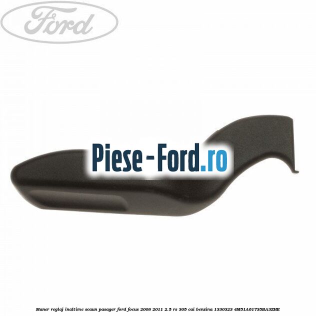 Maner plafon dreapta pasager culoare negru Ford Focus 2008-2011 2.5 RS 305 cai benzina