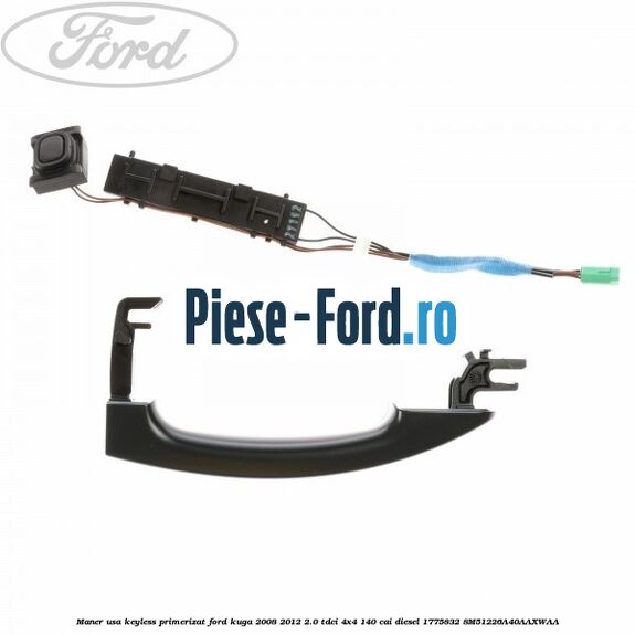 Maner usa keyless primerizat Ford Kuga 2008-2012 2.0 TDCI 4x4 140 cai diesel