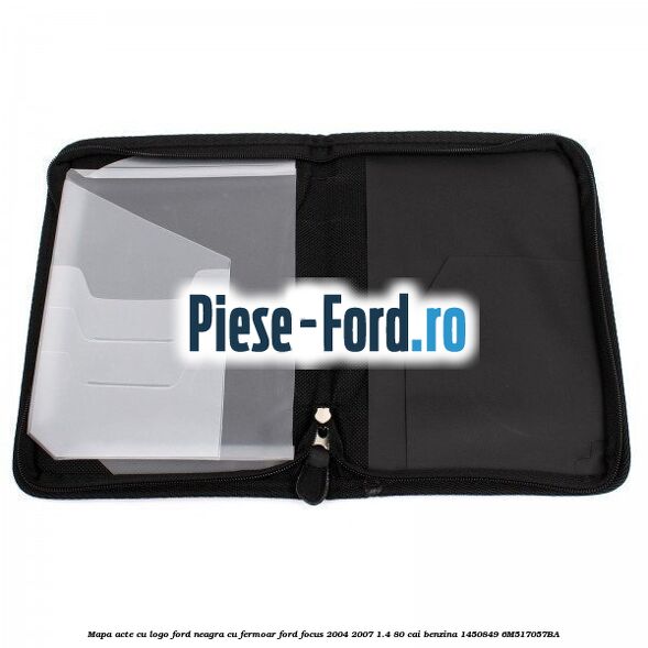Mapa acte cu logo Ford neagra cu fermoar Ford Focus 2004-2007 1.4 80 cai benzina #FD78B5A79C