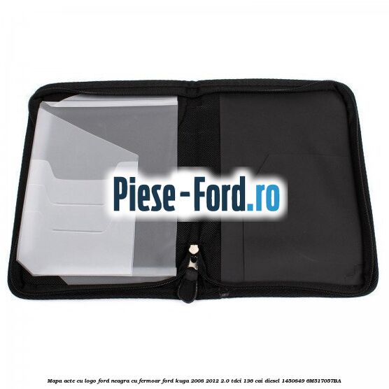 Mapa acte cu logo Ford neagra cu fermoar Ford Kuga 2008-2012 2.0 TDCi 136 cai diesel #9740EDE977