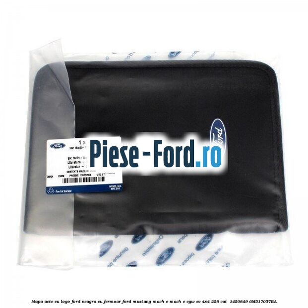 Mapa acte cu logo Ford neagra cu fermoar Ford Mustang Mach-E MACH-E (CGW) EV 4x4 258 cai  #3971AF0F4C