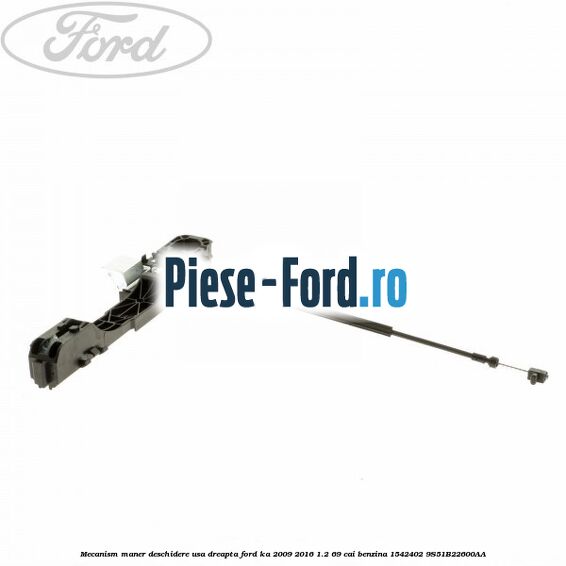 Maner usa fata exterior stanga primerizat Ford Ka 2009-2016 1.2 69 cai benzina