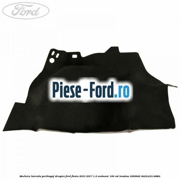 LED interior portbagaj Ford Fiesta 2013-2017 1.0 EcoBoost 100 cai benzina