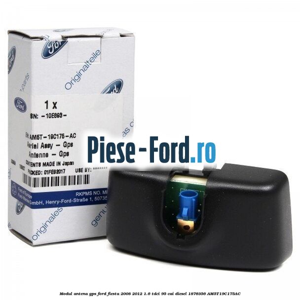 Modul antena GPS Ford Fiesta 2008-2012 1.6 TDCi 95 cai diesel