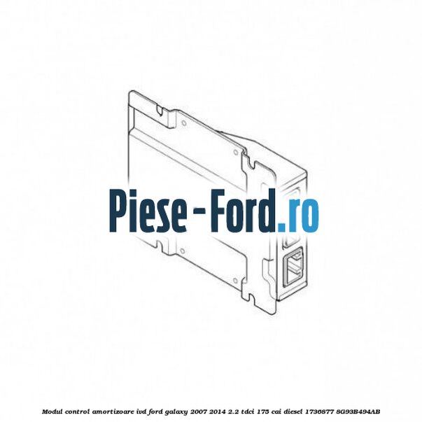 Modul control amortizoare IVD Ford Galaxy 2007-2014 2.2 TDCi 175 cai diesel