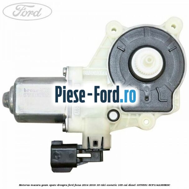 Motoras macara geam spate dreapta Ford Focus 2014-2018 1.6 TDCi ECOnetic 105 cai #2CFA1BBD22 Motoras macara geam spate dreapta Ford Focus 2014-2018 1.6 TDCi ECOnetic 105 cai #2CFA1BBD22