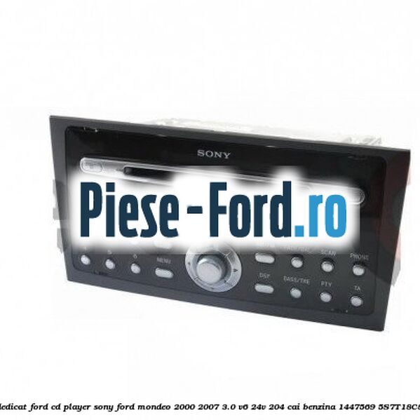 DVD player ecran 6.5 inch Ford Mondeo 2000-2007 3.0 V6 24V 204 cai benzina