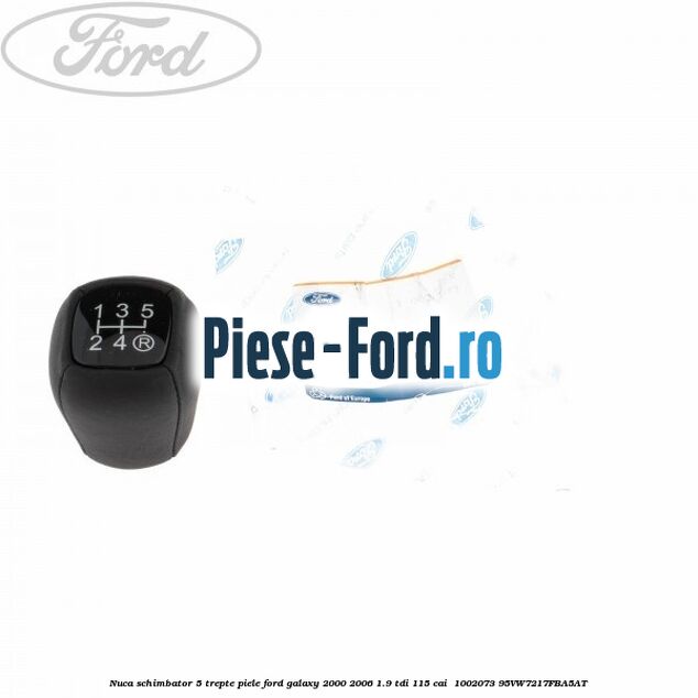 Nuca schimbator, 5 trepte piele Ford Galaxy 2000-2006 1.9 TDI 115 cai  #9F032DD7D3
