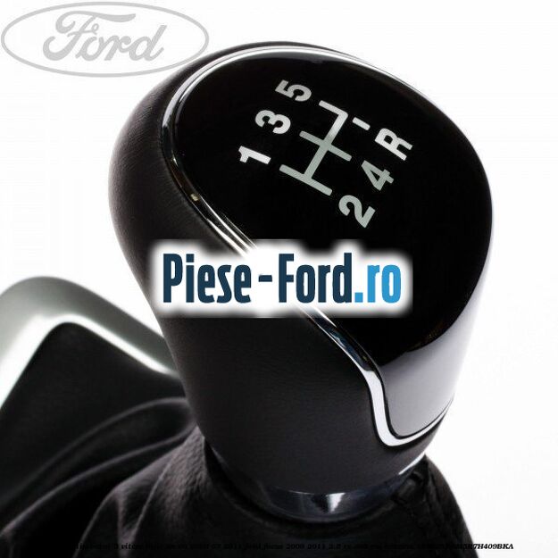 Nuca schimbator 5 viteze, piele an 08/2008-07/2011 Ford Focus 2008-2011 2.5 RS 305 cai benzina