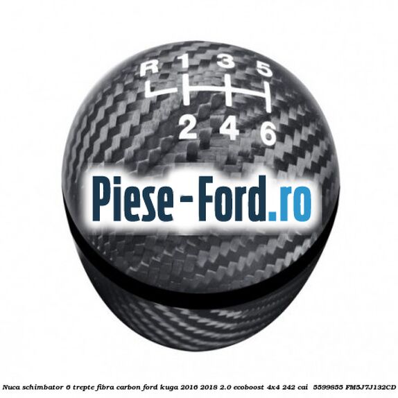 Nuca schimbator 6 trepte fibra carbon Ford Kuga 2016-2018 2.0 EcoBoost 4x4 242 cai  #D08480EC12