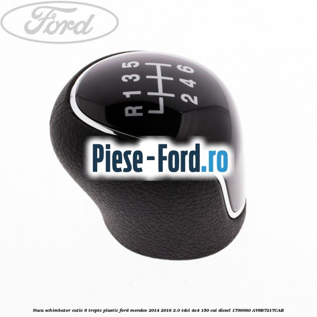 Nuca schimbator, cutie 6 trepte plastic Ford Mondeo 2014-2018 2.0 TDCi 4x4 150 cai diesel #DD1E4AD23F