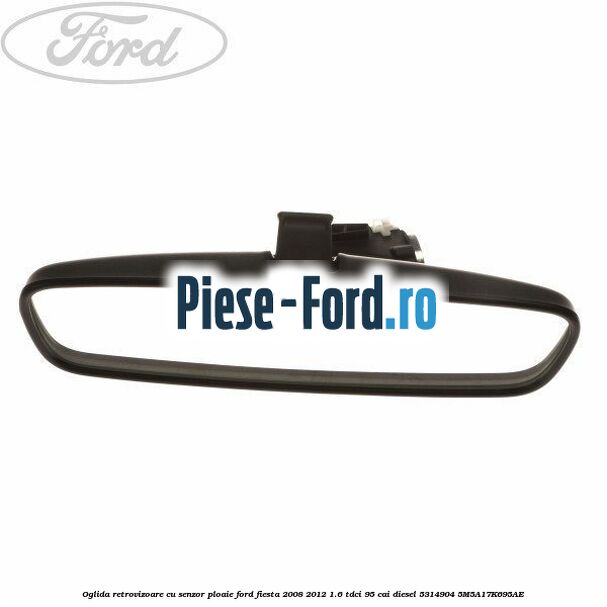 Geam oglinda stanga fara incalzire Ford Fiesta 2008-2012 1.6 TDCi 95 cai diesel