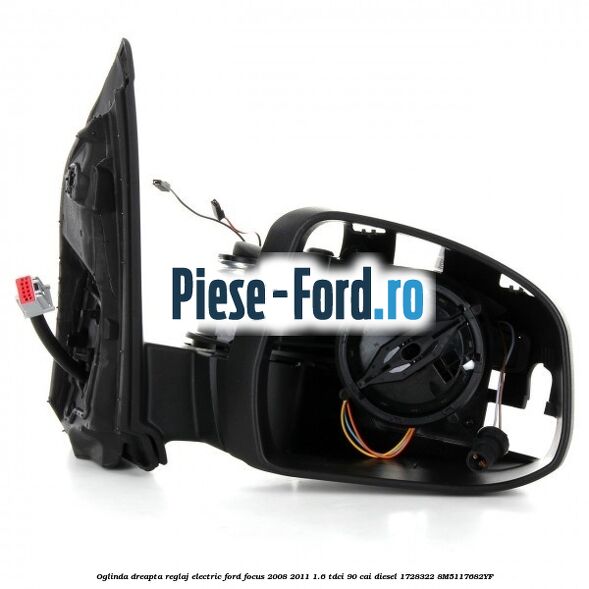 Oglinda dreapta reglaj electric Ford Focus 2008-2011 1.6 TDCi 90 cai diesel #58E38DA373