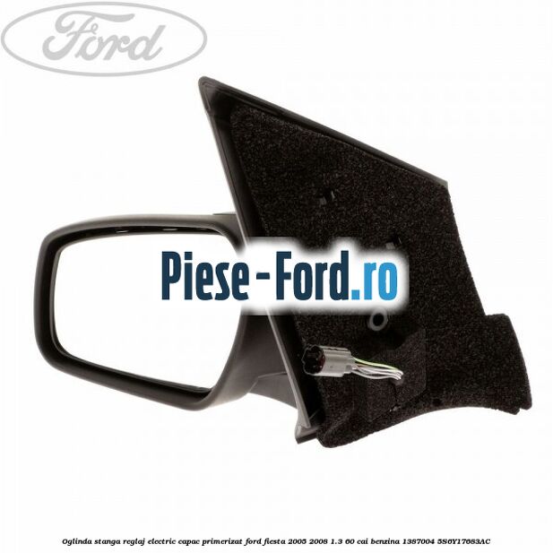 Oglinda stanga reglaj electric capac primerizat Ford Fiesta 2005-2008 1.3 60 cai benzina