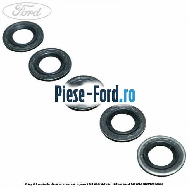 O-ring mic compresor A/C Ford Focus 2011-2014 2.0 TDCi 115 cai diesel