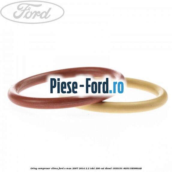Oring compresor clima Ford S-Max 2007-2014 2.2 TDCi 200 cai diesel #03AC91C45E