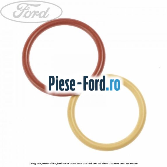 Oring compresor clima Ford S-Max 2007-2014 2.2 TDCi 200 cai diesel #03AC91C45E