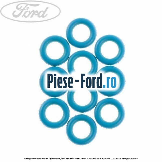 Oring conducta retur injectoare Ford Transit 2006-2014 2.2 TDCi RWD 125 cai  #6D96AA82C4