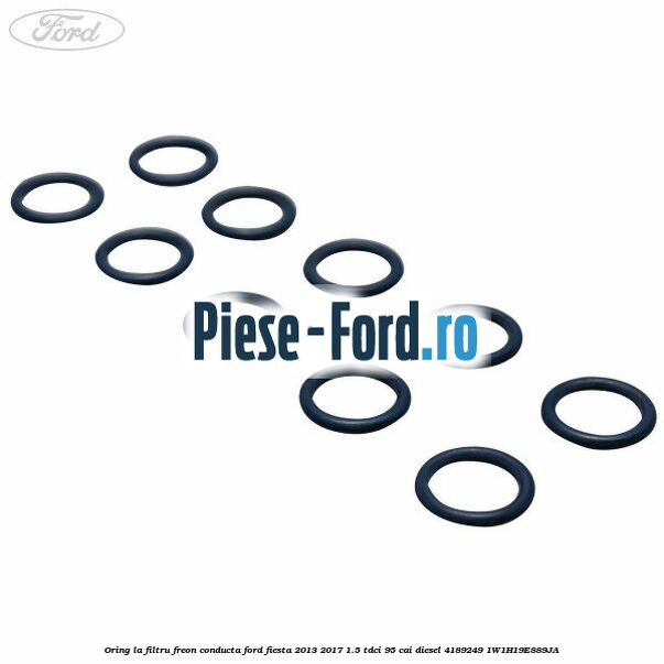 Oring la filtru freon conducta Ford Fiesta 2013-2017 1.5 TDCi 95 cai diesel