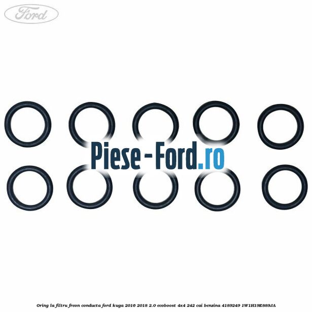 Oring la filtru freon conducta Ford Kuga 2016-2018 2.0 EcoBoost 4x4 242 cai benzina #384AED054A