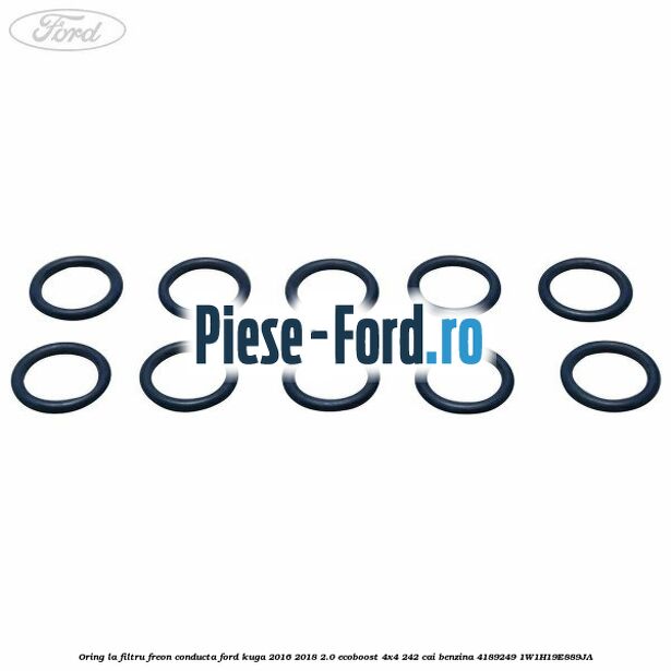 Oring la filtru freon conducta Ford Kuga 2016-2018 2.0 EcoBoost 4x4 242 cai benzina #384AED054A