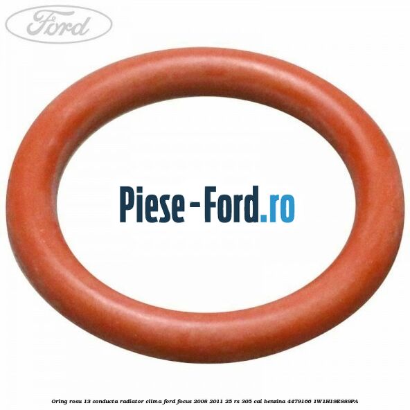 Oring rosu 13 conducta radiator clima Ford Focus 2008-2011 2.5 RS 305 cai #4035D62EF0