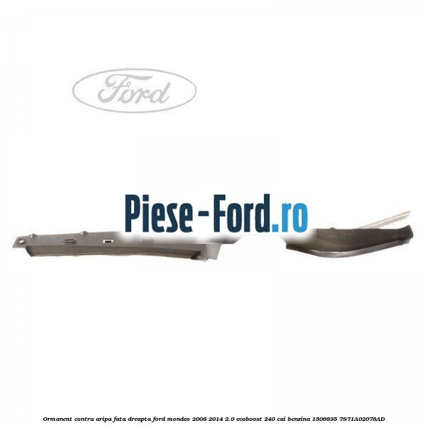 Ormanent contra aripa fata dreapta Ford Mondeo 2008-2014 2.0 EcoBoost 240 cai benzina
