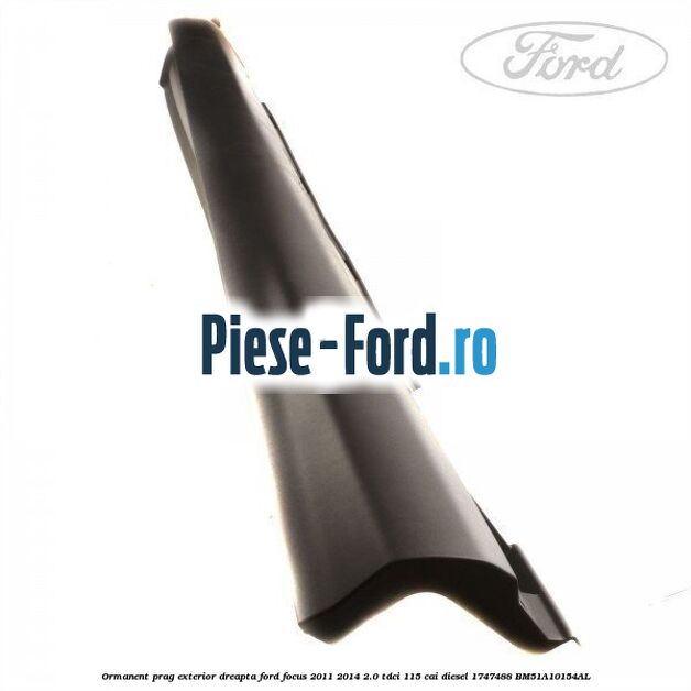Ormanent prag exterior dreapta Ford Focus 2011-2014 2.0 TDCi 115 cai diesel