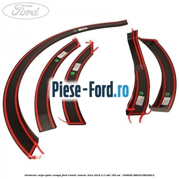 Ornament aripa spate stanga Ford Transit Custom 2014-2018 2.2 TDCi 155 cai  #7A5D7B1296