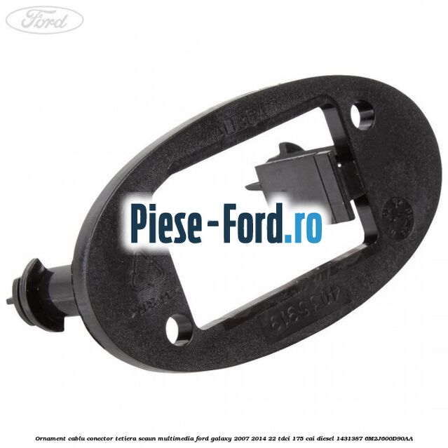 Ornament cablu conector tetiera scaun multimedia Ford Galaxy 2007-2014 2.2 TDCi 175 cai #3C1B9ED2D8
