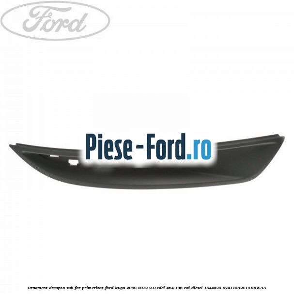 Ornament dreapta, sub far, primerizat Ford Kuga 2008-2012 2.0 TDCi 4x4 136 cai diesel
