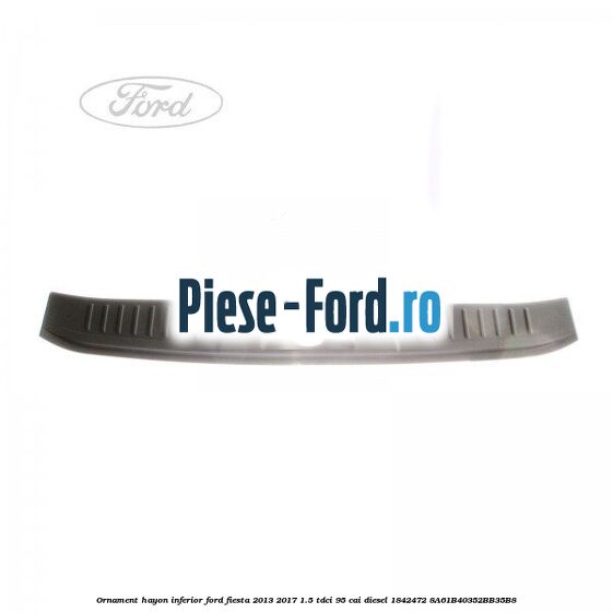 Ornament dreapta panou spate 3 usi Ford Fiesta 2013-2017 1.5 TDCi 95 cai diesel