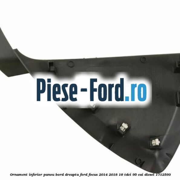 Ornament inferior panou bord dreapta Ford Focus 2014-2018 1.6 TDCi 95 cai #7E0154CA50