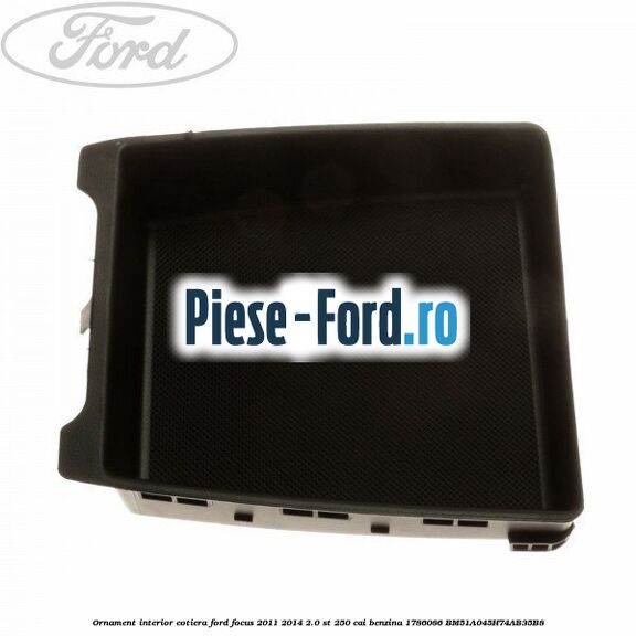 Ornament cromat nuca schimbator 6 trepte Ford Focus 2011-2014 2.0 ST 250 cai benzina