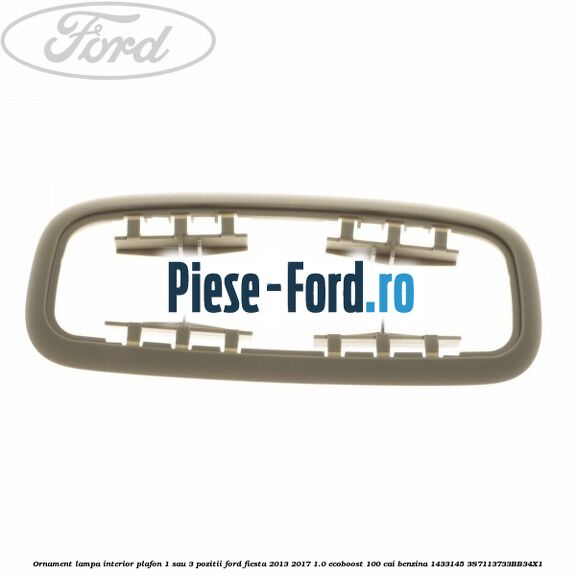 Lampa stop eleron hayon 5 usi, rosie model lat Ford Fiesta 2013-2017 1.0 EcoBoost 100 cai benzina