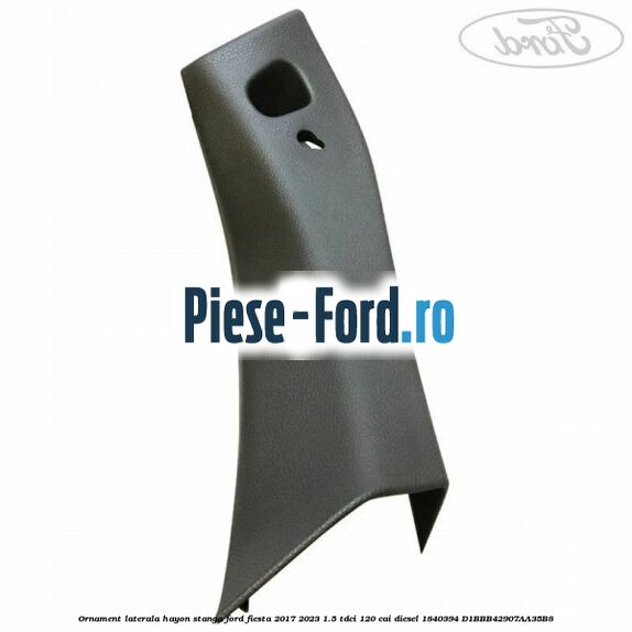 Ornament laterala hayon stanga Ford Fiesta 2017-2023 1.5 TDCi 120 cai diesel #ECE2EF69FC