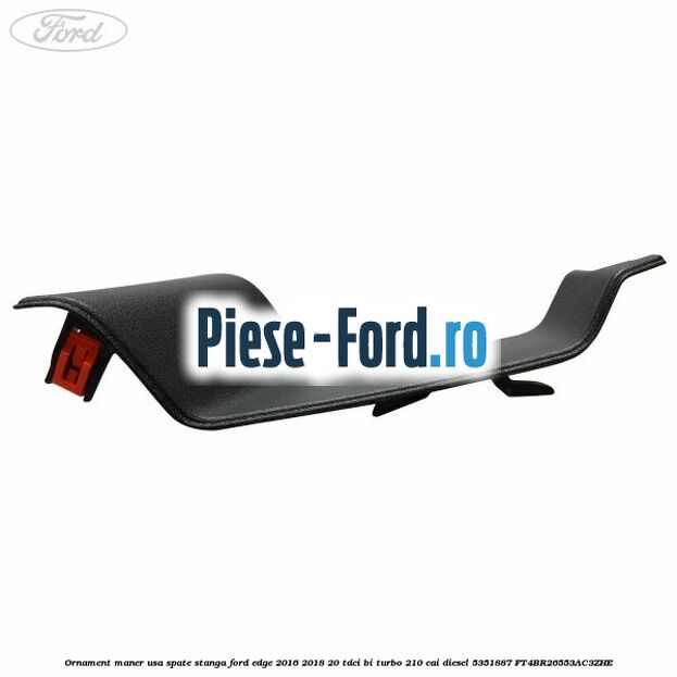 Ornament maner usa spate stanga Ford Edge 2016-2018 2.0 TDCi Bi-Turbo 210 cai #4F5B43B168