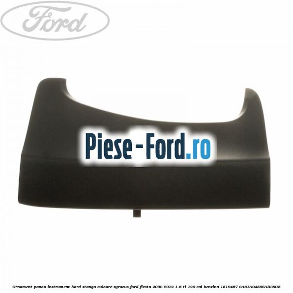 Ornament panou instrument bord stanga culoare florida Ford Fiesta 2008-2012 1.6 Ti 120 cai benzina