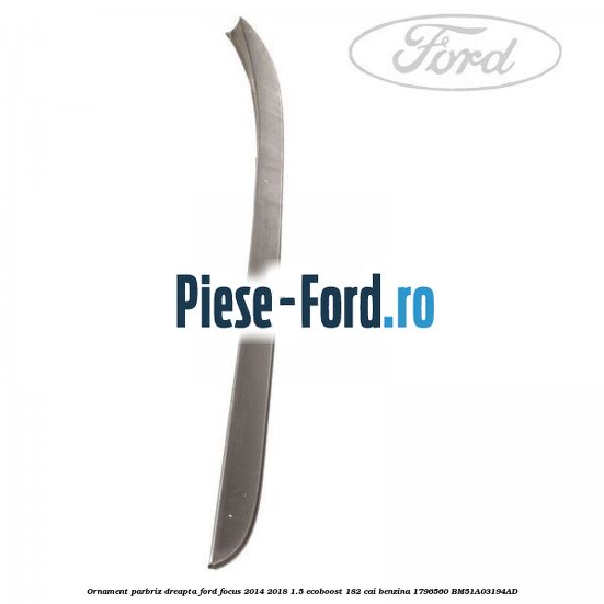 Grila scurgere apa parbriz Ford Focus 2014-2018 1.5 EcoBoost 182 cai benzina
