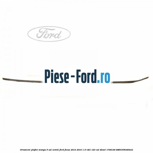 Ornament plafon stanga 4 usi berlina Ford Focus 2014-2018 1.5 TDCi 120 cai diesel