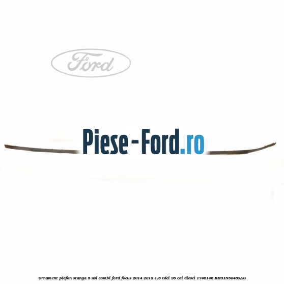 Ornament plafon stanga 4 usi berlina Ford Focus 2014-2018 1.6 TDCi 95 cai diesel