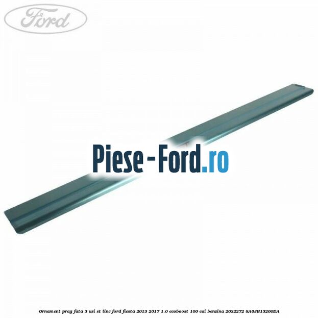 Ornament prag fata 3 usi ST Line Ford Fiesta 2013-2017 1.0 EcoBoost 100 cai benzina