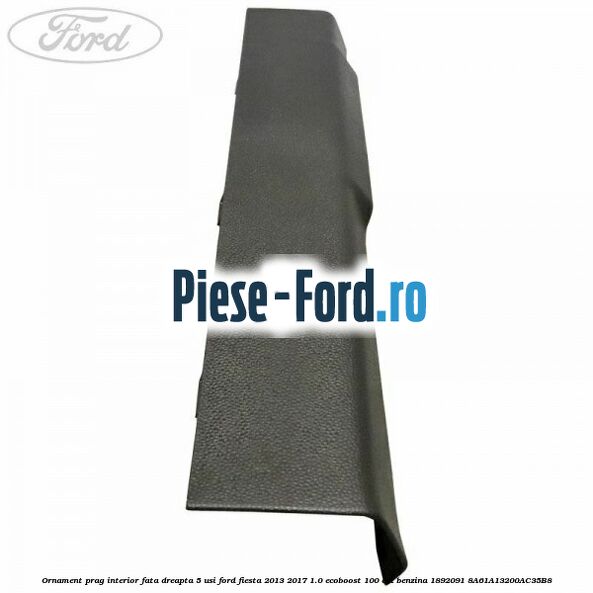 Ornament prag interior fata dreapta 5 usi Ford Fiesta 2013-2017 1.0 EcoBoost 100 cai benzina
