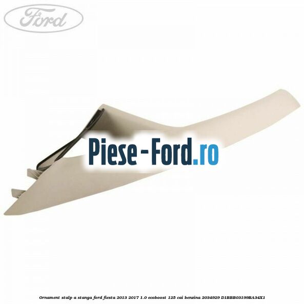 Ornament prag interior fata stanga 5 usi Ford Fiesta 2013-2017 1.0 EcoBoost 125 cai benzina