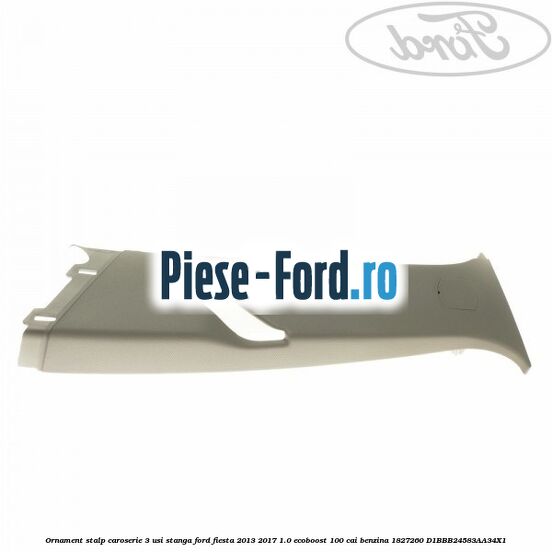 Ornament stalp caroserie 3 usi stanga Ford Fiesta 2013-2017 1.0 EcoBoost 100 cai benzina