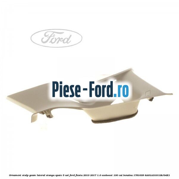 Ornament stalp geam lateral stanga spate 5 usi Ford Fiesta 2013-2017 1.0 EcoBoost 100 cai benzina