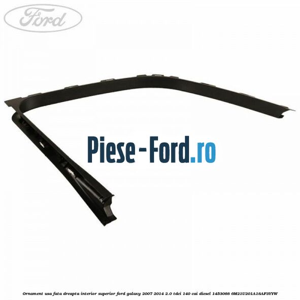 Garnitura suport numar fata/spate Ford Galaxy 2007-2014 2.0 TDCi 140 cai diesel