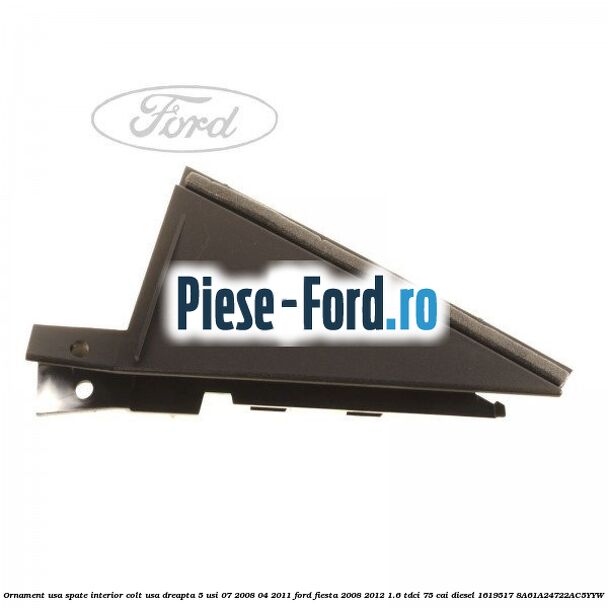 Ornament usa fata stanga culoare Syracus Ford Fiesta 2008-2012 1.6 TDCi 75 cai diesel